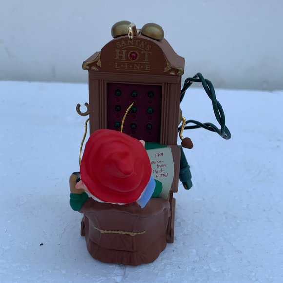 Santa's Hot Line Hallmark Magic Christmas Ornament - 1991 - Picture 7 of 12